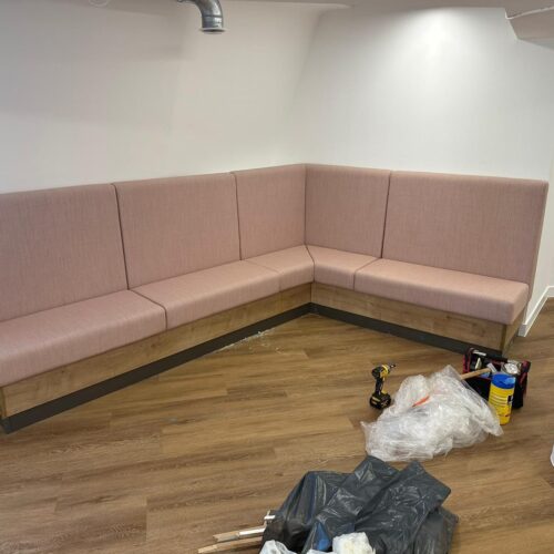 Corner Seating Installed At A London Office